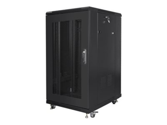 Lanberg | Rack cabinet 19" free-standing 22U / 600x800 (flat pack) with mesh door | FF01-6822-23B | Black