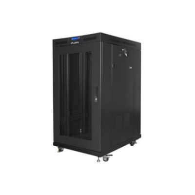 Lanberg | Rack cabinet 19" free-standing 22U / 800x1000 (flat pack) with mesh door | FF01-8022-23BL | Black