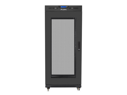Lanberg | Rack cabinet 19" free-standing 27U / 600x600 (flat pack) with mesh door, LCD | FF01-6627-23BL | Black