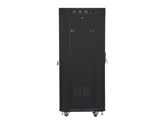 Lanberg | Rack cabinet 19" free-standing 27U / 600x600 (flat pack) with mesh door, LCD | FF01-6627-23BL | Black