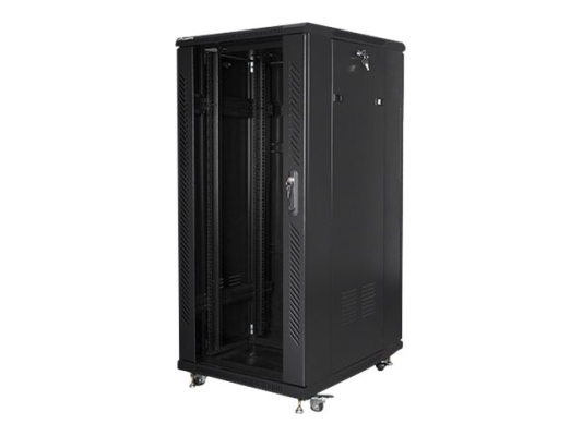 Lanberg | Rack cabinet 19" free-standing 27U / 600x800 (flat pack) | FF01-6827-12B | Black