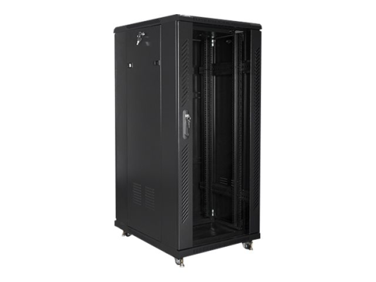 Lanberg | Rack cabinet 19" free-standing 27U / 600x800 (flat pack) | FF01-6827-12B | Black