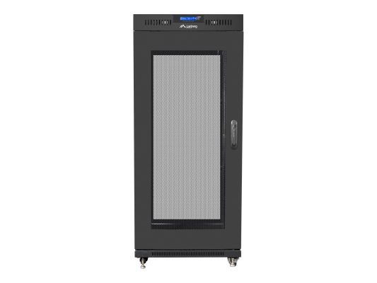 Lanberg | Rack cabinet 19" free-standing 27U / 600x800 (flat pack) with mesh door, LCD | FF01-6827-23BL | Black