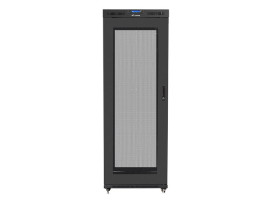 Lanberg | Rack cabinet 19" free-standing 27U / 800x1000 (flat pack) with glass door, LCD | FF01-8027-23BL | Black