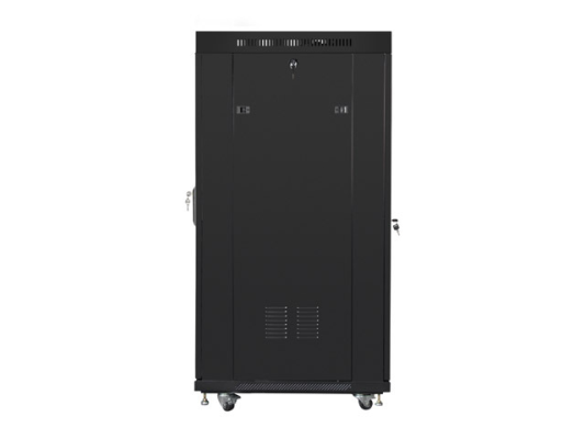 Lanberg | Rack cabinet 19" free-standing 27U / 800x1200 (flat pack) with glass door, LCD | FF01-8227-12BL | Black