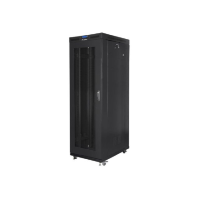 Lanberg | Rack cabinet 19" free-standing 27U / 800x1200 (flat pack) with mesh door, LCD | FF01-8227-23BL | Black