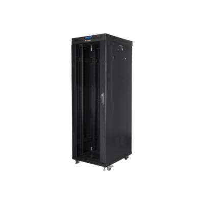 Lanberg | Rack cabinet 19" free-standing 37U / 600x800 (flat pack) with glass door, LCD | FF01-6837-12BL | Black
