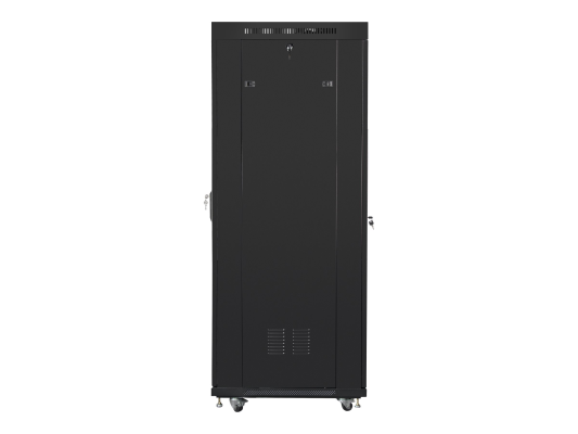 Lanberg | Rack cabinet 19" free-standing 37U / 600x800 (flat pack) with glass door, LCD | FF01-6837-12BL | Black