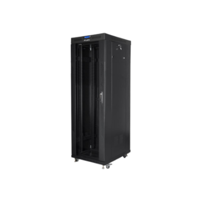 Lanberg | Rack cabinet 19" free-standing 37U / 800x1000 (flat pack) with glass door, LCD | FF01-8037-12BL | Black