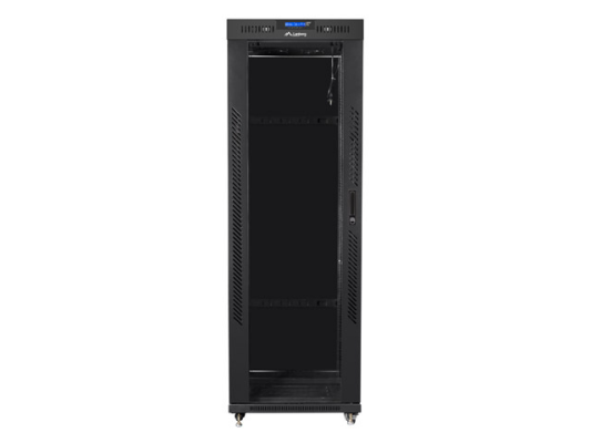 Lanberg | Rack cabinet 19" free-standing 37U / 800x1000 (flat pack) with glass door, LCD | FF01-8037-12BL | Black