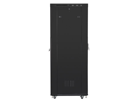 Lanberg | Rack cabinet 19" free-standing 42U / 600x1000 (flat pack) with glass door lCD V2 | FF01-6042-12BL | Black