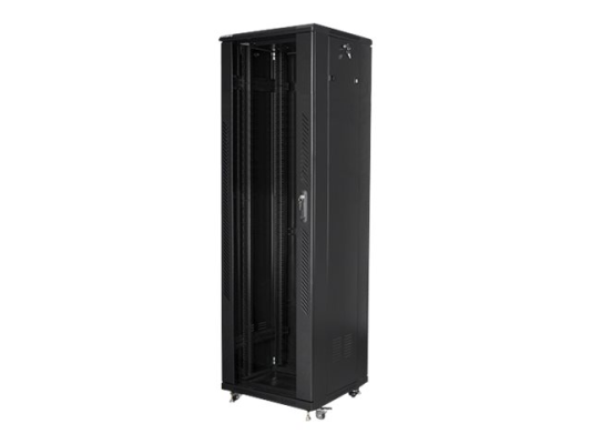 Lanberg | Rack cabinet 19" free-standing 42U / 600x600 (flat pack) | FF01-6642-12B | Black