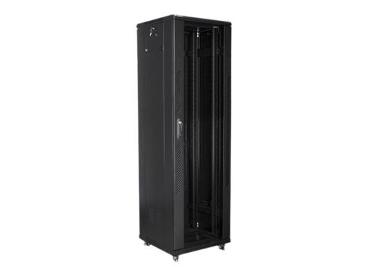 Lanberg | Rack cabinet 19" free-standing 42U / 600x600 (flat pack) | FF01-6642-12B | Black