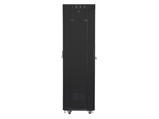 Lanberg | Rack cabinet 19" free-standing 42U / 600x600 (flat pack) with mesh door, LCD | FF01-6642-23BL | Black