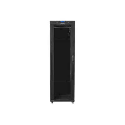 Lanberg | Rack cabinet 19" free-standing 42U / 600x800 (flat pack) with glass door, LCD | FF01-6842-12BL | Black