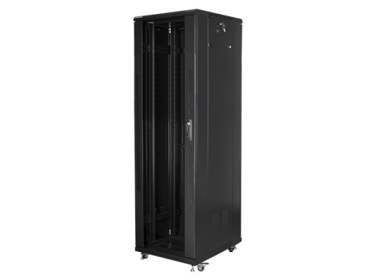 Lanberg | Rack cabinet 19" free-standing 42U / 600x800 (flat pack) | FF01-6842-12B | Black