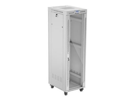 Lanberg | Rack cabinet 19" free-standing 42U / 600x800 (flat pack) with glass door, LCD | FF01-6842-12SL | Grey