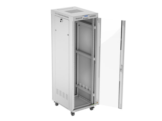 Lanberg | Rack cabinet 19" free-standing 42U / 600x800 (flat pack) with glass door, LCD | FF01-6842-12SL | Grey