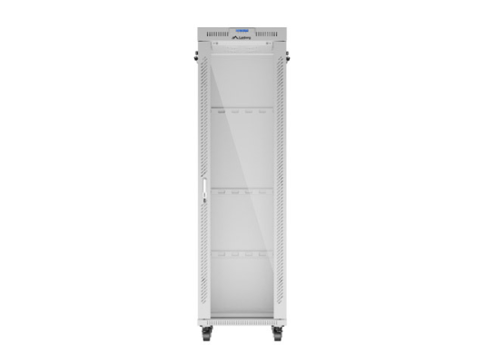 Lanberg | Rack cabinet 19" free-standing 42U / 600x800 (flat pack) with glass door, LCD | FF01-6842-12SL | Grey