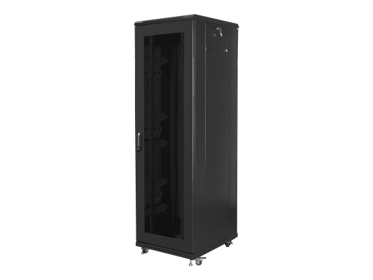Lanberg | Rack cabinet 19" free-standing 42U / 600x800 (flat pack) with mesh door | FF01-6842-23B | Black