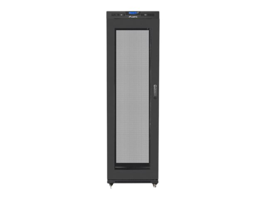 Lanberg | Rack cabinet 19" free-standing 42U / 600x800 (flat pack) with mesh door, LCD | FF01-6842-23BL | Black