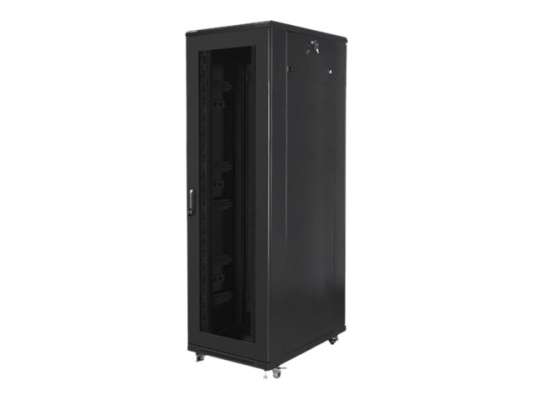 Lanberg | Rack cabinet 19" free-standing 42U / 800x1000 (flat pack) with mesh door | FF01-8042-23B | Black