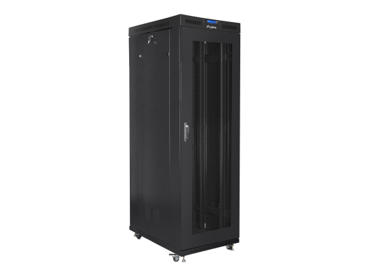 Lanberg | Rack cabinet 19" free-standing 42U / 800x1000 (flat pack) with mesh door, LCD | FF01-8042-23BL | Black