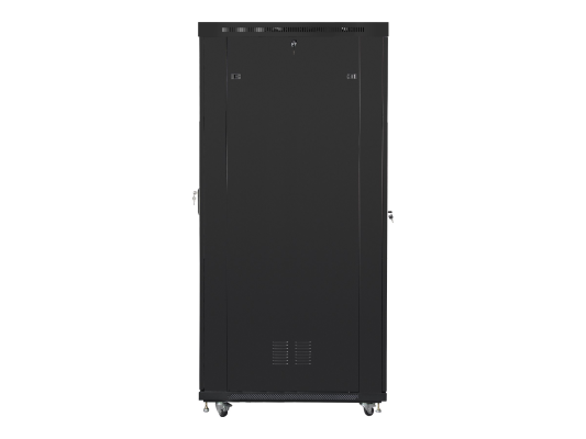 Lanberg | Rack cabinet 19" free-standing 42U / 800x1200 (flat pack) with glass door, LCD | FF01-8242-12BL | Black