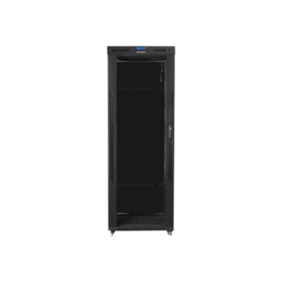 Lanberg | Rack cabinet 19" free-standing 42U / 800x800 (flat pack) with glass door, LCD | FF01-8842-12BL | Black