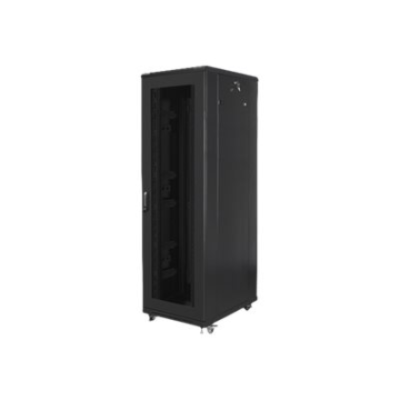 Lanberg | Rack cabinet 19" free-standing 42U / 800x800 (flat pack) with mesh door | FF01-8842-23B | Black