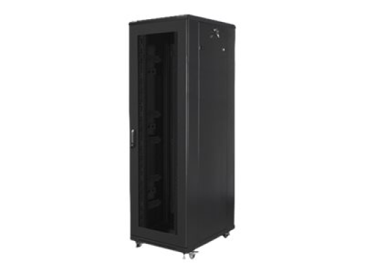 Lanberg | Rack cabinet 19" free-standing 42U / 800x800 (flat pack) with mesh door | FF01-8842-23B | Black