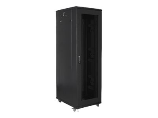 Lanberg | Rack cabinet 19" free-standing 42U / 800x800 (flat pack) with mesh door | FF01-8842-23B | Black