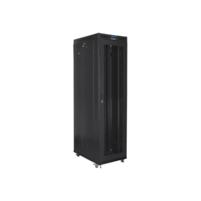 Lanberg | Rack cabinet 19" free-standing 47U / 800x1000 (flat pack) with mesh door, LCD | FF01-8047-23BL | Black