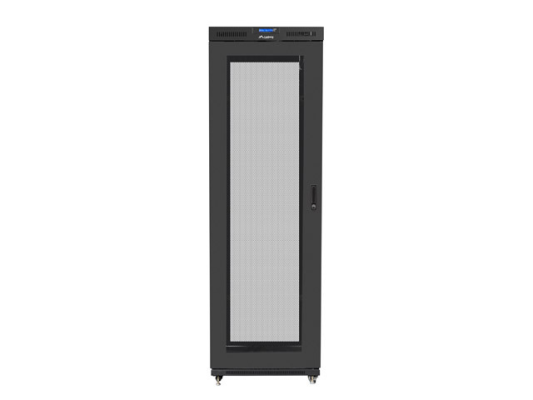 Lanberg | Rack cabinet 19" free-standing 47U / 800x1000 (flat pack) with mesh door, LCD | FF01-8047-23BL | Black