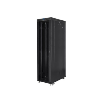 Lanberg | Rack cabinet 19" free-standing 47U / 800x1200 (flat pack) with glass door, LCD | FF01-8247-12BL | Black