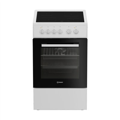 INDESIT Cooker | I5V8PMW | Hob type Ceramic | Oven type Electric | White | Width 50 cm | Depth 60 cm | 55 L