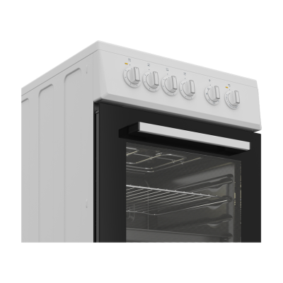 INDESIT Cooker | I5V8PMW | Hob type Ceramic | Oven type Electric | White | Width 50 cm | Depth 60 cm | 55 L