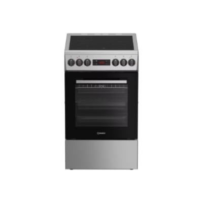 INDESIT Cooker | IS5V8CSX / P | Hob type Ceramic | Oven type Electric | Stainless Steel | Width 50 cm | Grilling | Depth 60 cm | 55 L