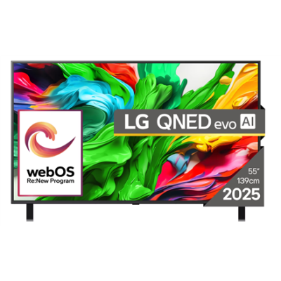 LG 55QNED85A3C | 55 | Smart TV | webOS 25 | UHD | Bllack