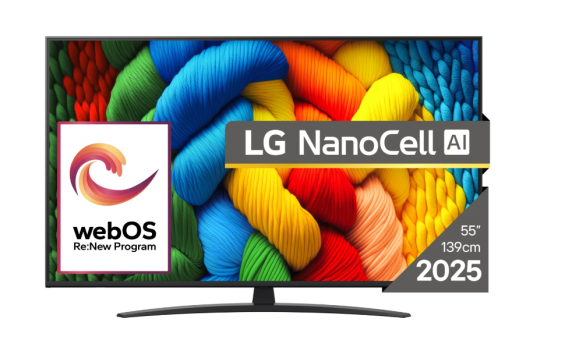 LG 55NANO81A3A | 55 | Smart TV | webOS 25 | UHD