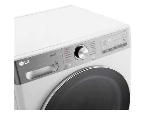 LG Washing machine with dryer | F4DR913P3WA | Energy efficiency class A / D | Front loading | Washing capacity 13 kg | 1400 RPM | Depth 62 cm | Width 60 cm | Display | LED | Drying system | Drying capacity 7 kg | Steam function | 
