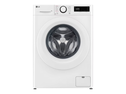 LG Washing Machine | F2WR509SWW | Energy efficiency class A | Front loading | Washing capacity 9 kg | 1200 RPM | Depth 48 cm | Width 60 cm | Display | LED | Steam function | Direct drive | White