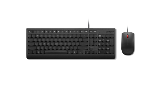 Lenovo Essential Wired Combo Keyboard and Mouse | Keyboard and Mouse Set | Wired | Mouse included | Lithuanian | Black