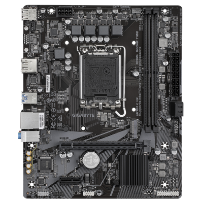 Gigabyte H610M K V2 | Processor family Intel | Processor socket LGA1700 | DDR5 | Supported hard disk drive interfaces M.2, SATA | Number of SATA connectors 2
