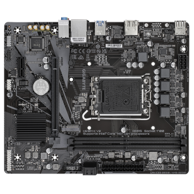 Gigabyte H610M K V2 | Processor family Intel | Processor socket LGA1700 | DDR5 | Supported hard disk drive interfaces M.2, SATA | Number of SATA connectors 2