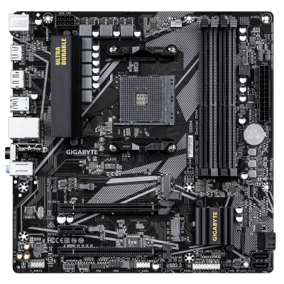 Gigabyte B550M DS3H AC R2 | Processor family AMD | Processor socket AM4 | DDR4 DIMM | Supported hard disk drive interfaces SATA, M.2 | Number of SATA connectors 4