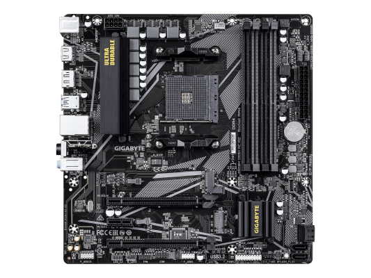 Gigabyte B550M DS3H AC R2 | Processor family AMD | Processor socket AM4 | DDR4 DIMM | Supported hard disk drive interfaces SATA, M.2 | Number of SATA connectors 4