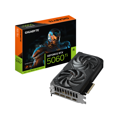 Gigabyte GeForce RTX 5060 Ti WINDFORCE OC 8G | NVIDIA | 8 GB | GeForce RTX 5060 Ti | GDDR7 | HDMI ports quantity 1 | PCI-E 5.0