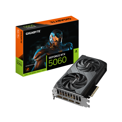 Gigabyte GeForce RTX 5060 WINDFORCE 8G | NVIDIA | 8 GB | GeForce RTX 5060 | GDDR7 | HDMI ports quantity 1 | PCI-E 5.0
