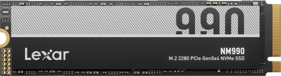Lexar SSD | NM990 | 2000 GB | SSD form factor M.2 2280 | Solid-state drive interface PCIe Gen 5x4 | Read speed 14000 MB / s | Write speed 10000 MB / s